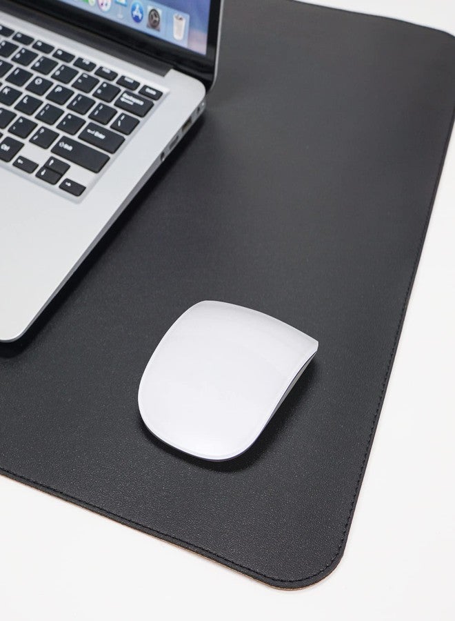 AFIING Large Desk Mat 47.2" x 17" Leather Desk Pad Protector with Natural Cork & PU Leather, Non-Slip Office Desk Mat, Large Mouse Pad, Waterproof Desk Blotter pad for Office&Home(Black) - Image 5